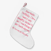 Naughty Guinea Pig Kleine Kerstsok (Voorkant (Hangend))