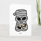 Naughty Halloween Mummy Kaart (Achterkant)