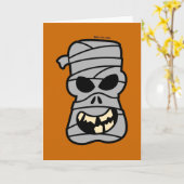 Naughty Halloween Mummy Kaart (Gele Bloem)