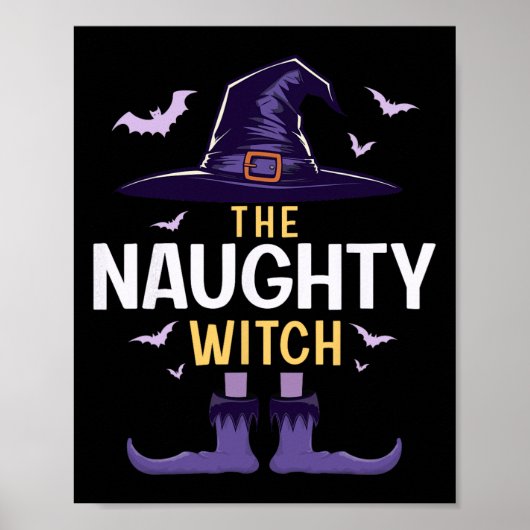 Naughty Halloween Witch Group bijpassende kostuum Poster (Voorkant)