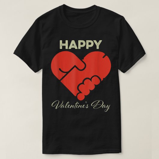 Naughty Happy Valentine's Day for Single Mannen Co T-shirt (Design voorkant)