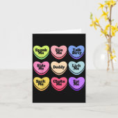 Naughty Heart Candy Daddy Spank Me Adult Humor Cou Kaart (Gele Bloem)