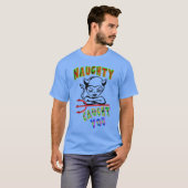 Naughty heeft je gepakt t-shirt (Voorkant volledig)
