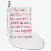 Naughty Hermit Crabs Kleine Kerstsok (Voorkant)