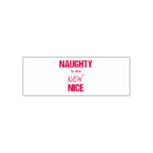 Naughty is de nieuwe fijne kerst in Nice Zelfinktende Stempel (Design)