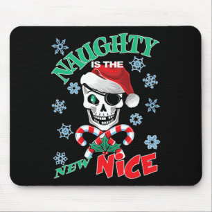 Naughty is de nieuwe leuke grappige kerstlijst van muismat