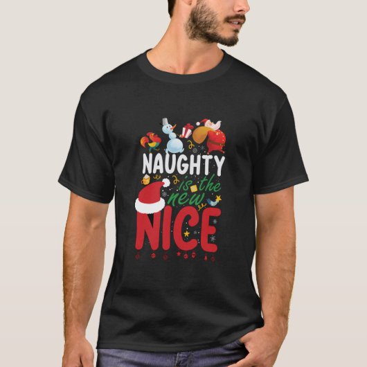 Naughty is de nieuwe leuke t-shirt (Voorkant)