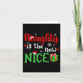 Naughty is de nieuwe mooie kerstman uit Nice Kaart (Voorkant)