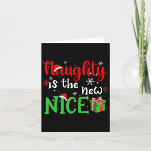 Naughty is de nieuwe mooie kerstman uit Nice Kaart