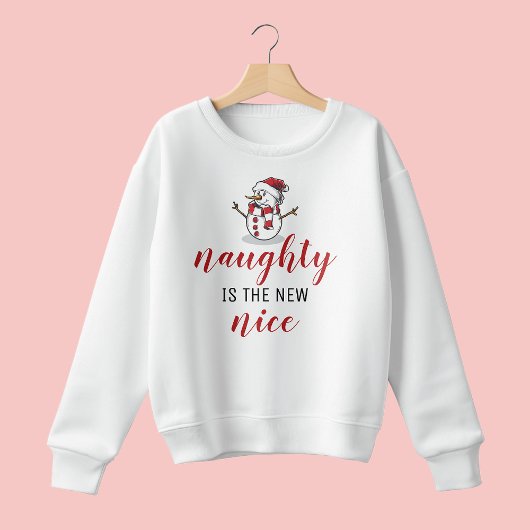 Naughty is de nieuwe Nice Snowman | Kerstmis Trui