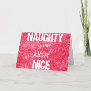 Naughty is het NIEUWE Nice Feestdagen Kaart
