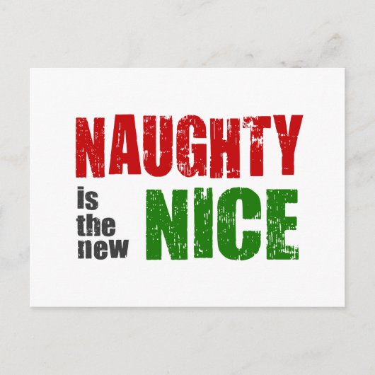Naughty is het nieuwe Nice Feestdagenkaart (Voorkant)