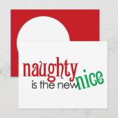 Naughty is het nieuwe Nice Feestdagenkaart (Voorkant / Achterkant)