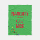 Naughty is het NIEUWE Nice Fleece Deken (Voorkant)