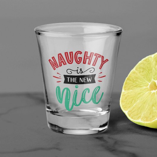 Naughty is het nieuwe Nice | Grappige kerstvakanti Shot Glas