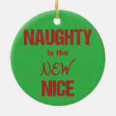 Naughty is het NIEUWE Nice Keramisch Ornament (Achterkant)