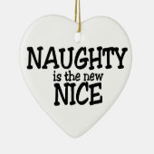 Naughty is het nieuwe Nice Keramisch Ornament (Rechts)
