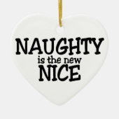 Naughty is het nieuwe Nice Keramisch Ornament (Voorkant)