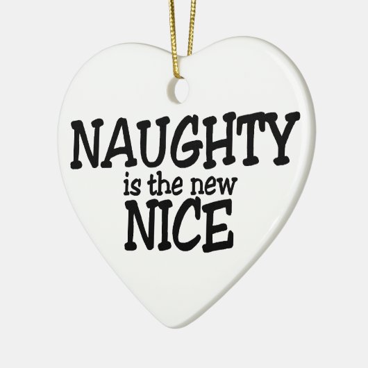 Naughty is het nieuwe Nice Keramisch Ornament (Links)