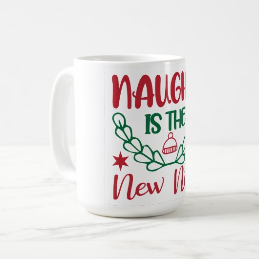 Naughty is het nieuwe Nice Koffiemok (Voorkant links)