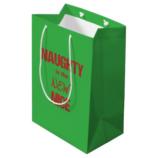 Naughty is het NIEUWE Nice Medium Cadeauzakje (Achterkant Gekanteld)