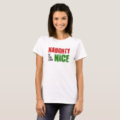Naughty is het nieuwe Nice T-shirt (Voorkant volledig)