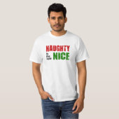 Naughty is het nieuwe Nice T-shirt (Voorkant volledig)
