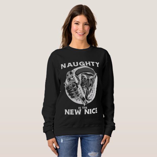 Naughty Is The New Nice Christmas Graphic 1 Trui (Voorkant volledig)
