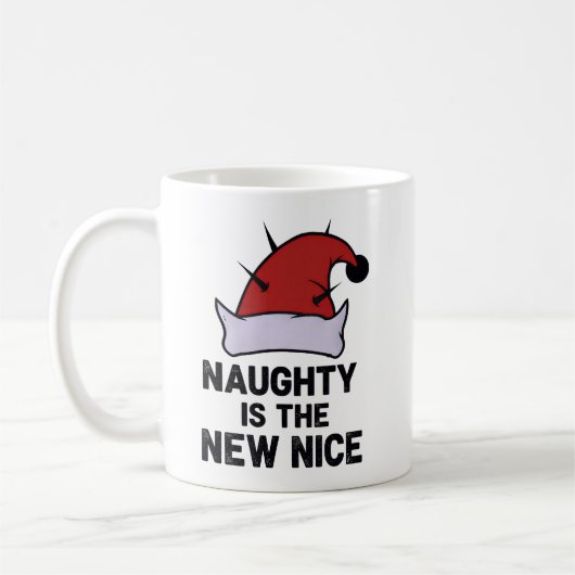 Naughty Is The New Nice, Christmas Rebel Elf Koffiemok (Links)