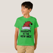 Naughty Is The New Nice, Christmas Rebel Elf T-shirt (Voorkant volledig)