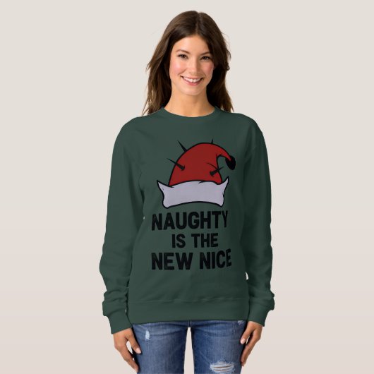 Naughty Is The New Nice, Christmas Rebel Elf Trui (Voorkant volledig)