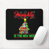 Naughty Is The New Nice Christmas Santa Xmas Premi Muismat (Met muis)