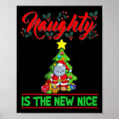 Naughty Is The New Nice Christmas Santa Xmas Premi Poster (Voorkant)