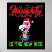 Naughty Is The New Nice Christmas Santa Xmas Premi Poster (Voorkant)