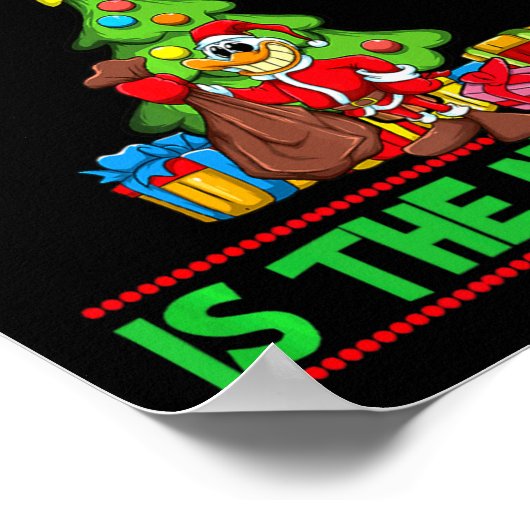 Naughty Is The New Nice Christmas Santa Xmas Premi Poster (Hoek)