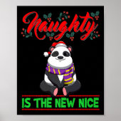Naughty Is The New Nice Christmas Santa Xmas Premi Poster (Voorkant)