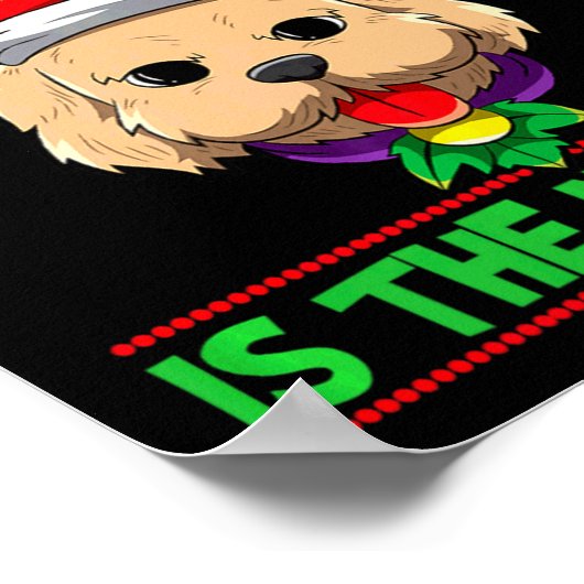 Naughty Is The New Nice Christmas Santa Xmas Premi Poster (Hoek)