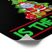 Naughty Is The New Nice Christmas Santa Xmas Premi Poster (Hoek)