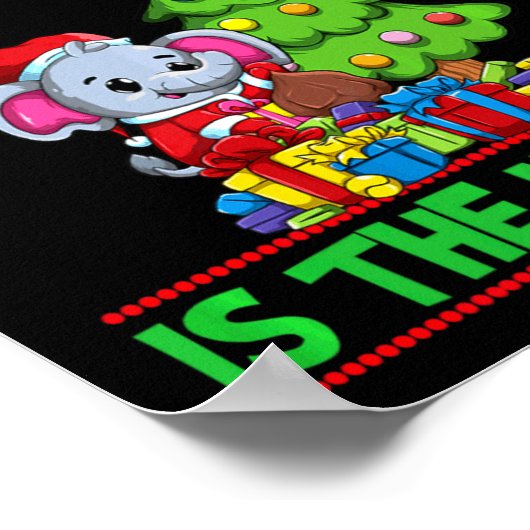 Naughty Is The New Nice Christmas Santa Xmas Premi Poster (Hoek)