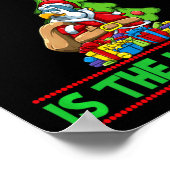 Naughty Is The New Nice Christmas Santa Xmas Premi Poster (Hoek)