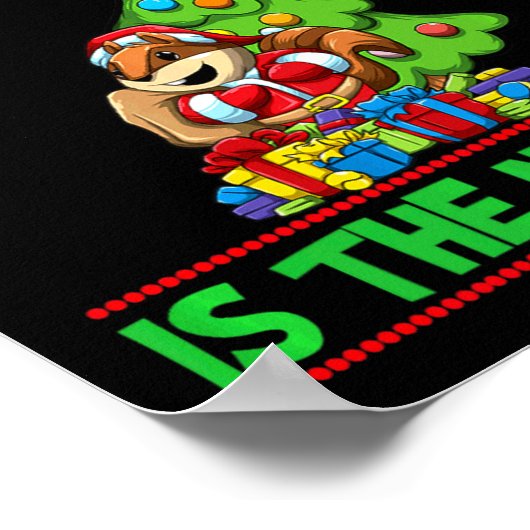 Naughty Is The New Nice Christmas Santa Xmas Premi Poster (Hoek)