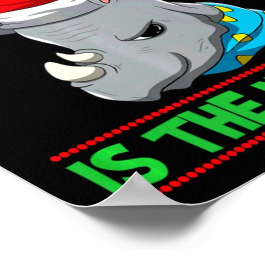 Naughty Is The New Nice Christmas Santa Xmas Premi Poster (Hoek)