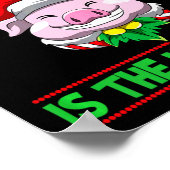 Naughty Is The New Nice Christmas Santa Xmas Premi Poster (Hoek)