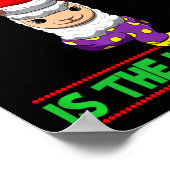 Naughty Is The New Nice Christmas Santa Xmas Premi Poster (Hoek)