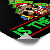 Naughty Is The New Nice Christmas Santa Xmas Premi Poster (Hoek)