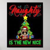 Naughty Is The New Nice Christmas Santa Xmas Premi Poster (Voorkant)