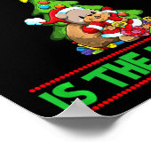 Naughty Is The New Nice Christmas Santa Xmas Premi Poster (Hoek)