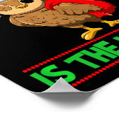 Naughty Is The New Nice Christmas Santa Xmas Premi Poster (Hoek)