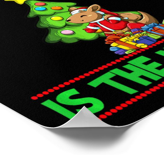 Naughty Is The New Nice Christmas Santa Xmas Premi Poster (Hoek)