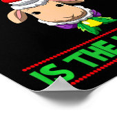 Naughty Is The New Nice Christmas Santa Xmas Premi Poster (Hoek)